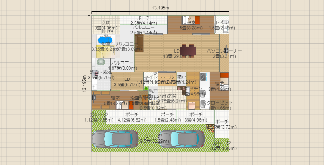 14mx12.5m 中庭01