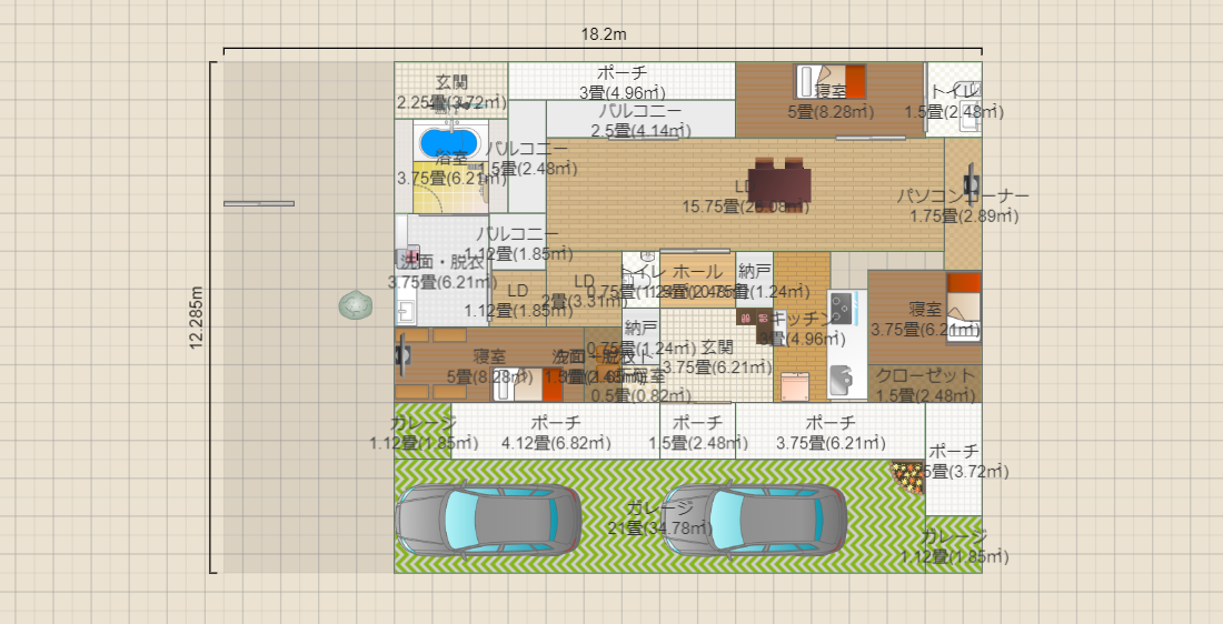 14mx12.5m 中庭01