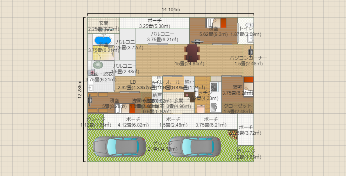 14mx12.5m 中庭02