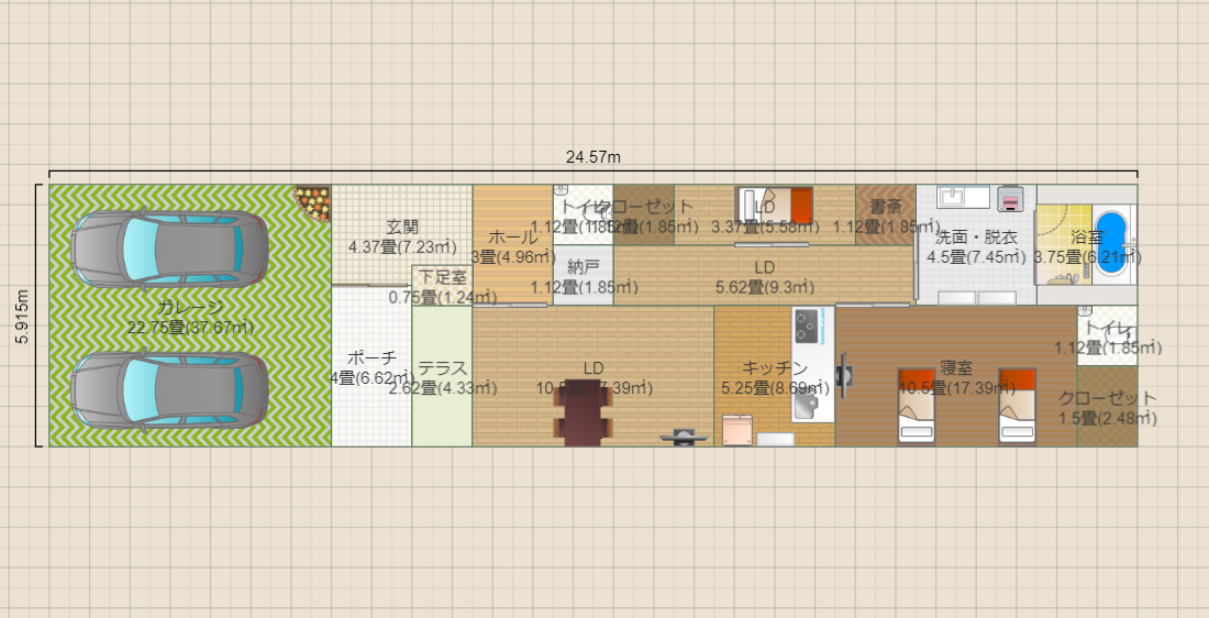 6mx20m 中庭01