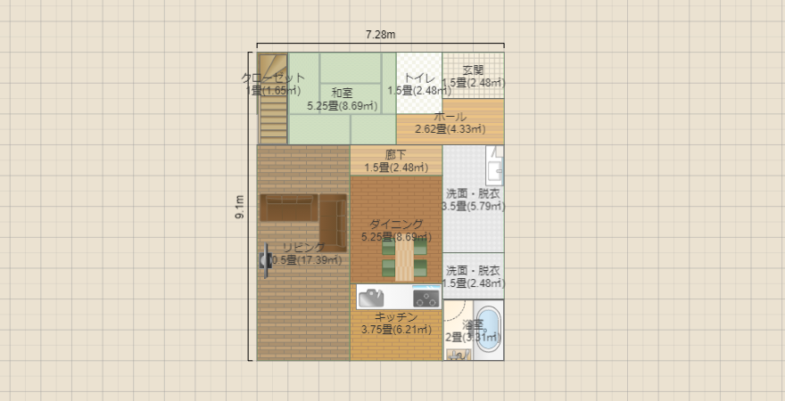 北向き南東きっちん２