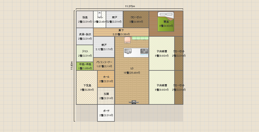 平屋３LDKその２