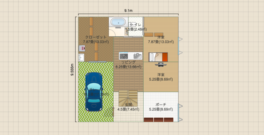 ゴルフうちっぱなしの家