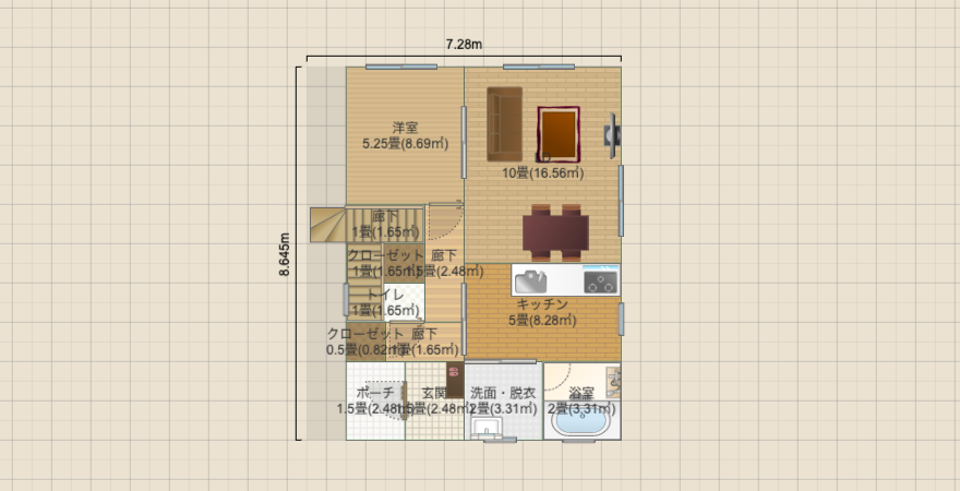 33坪　案E