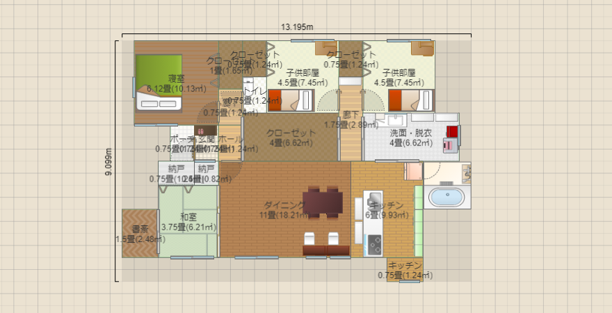 平屋8 書斎