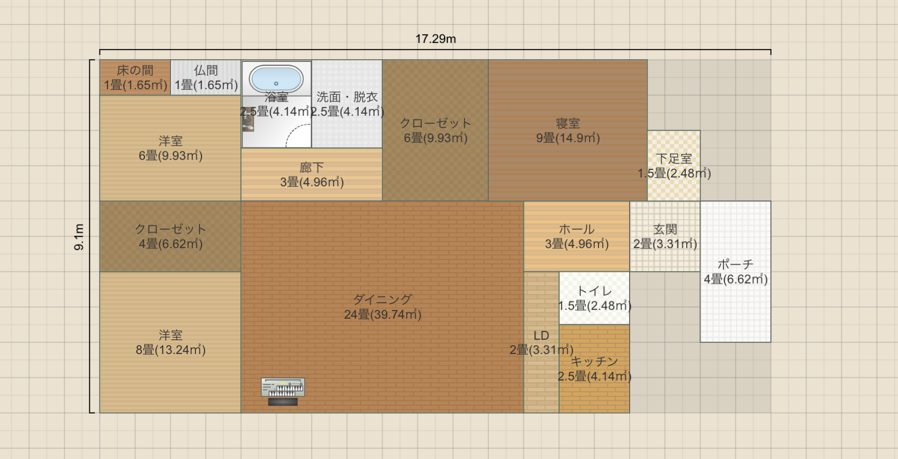 八幡中　49坪