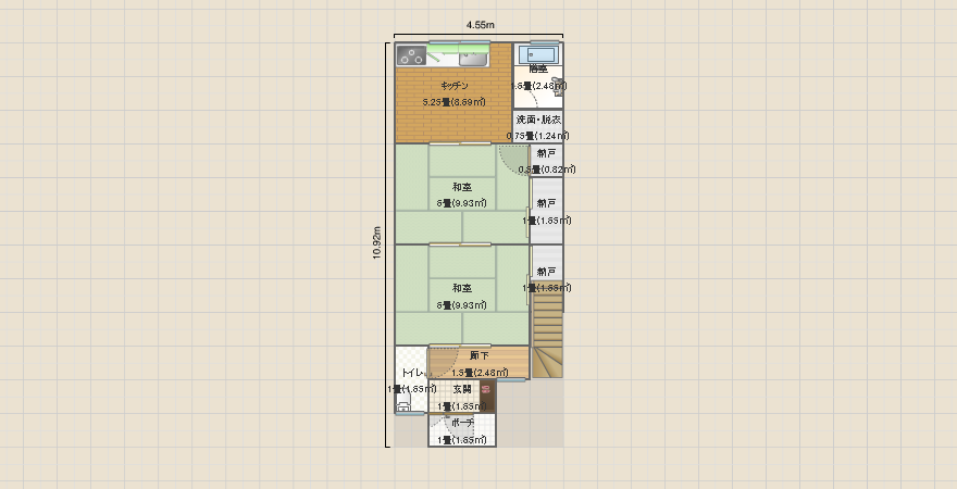 小畠実家理想　5DK  2階　