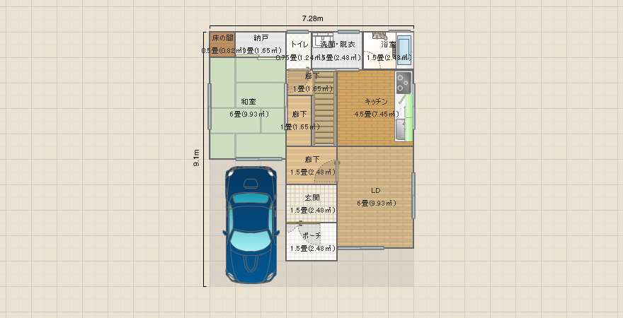 我が家　4LDK 2階　