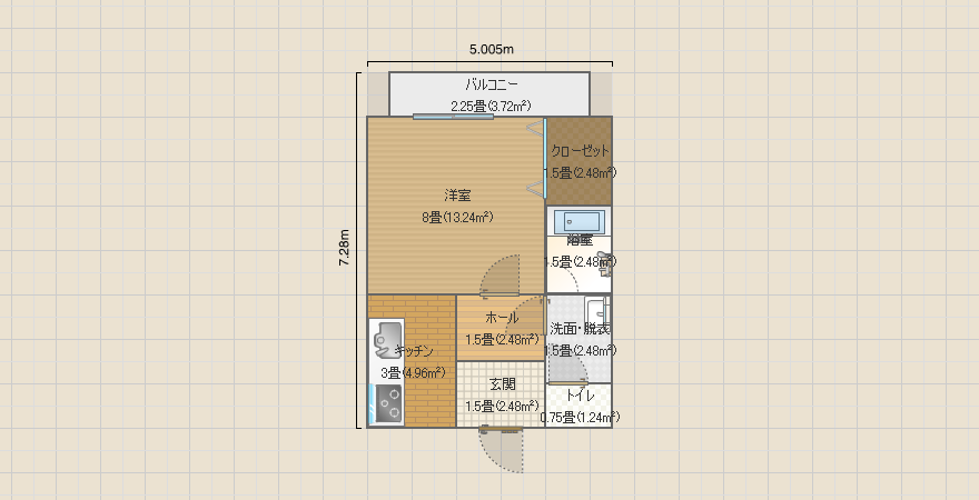 1DK 一人暮らし