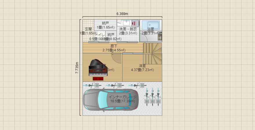 縦7730横7600土地