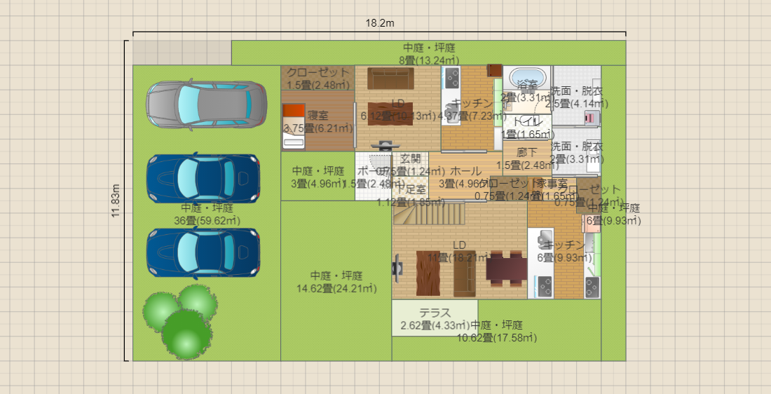 D案5西玄関