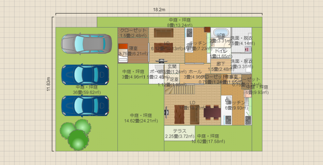 D案5西玄関