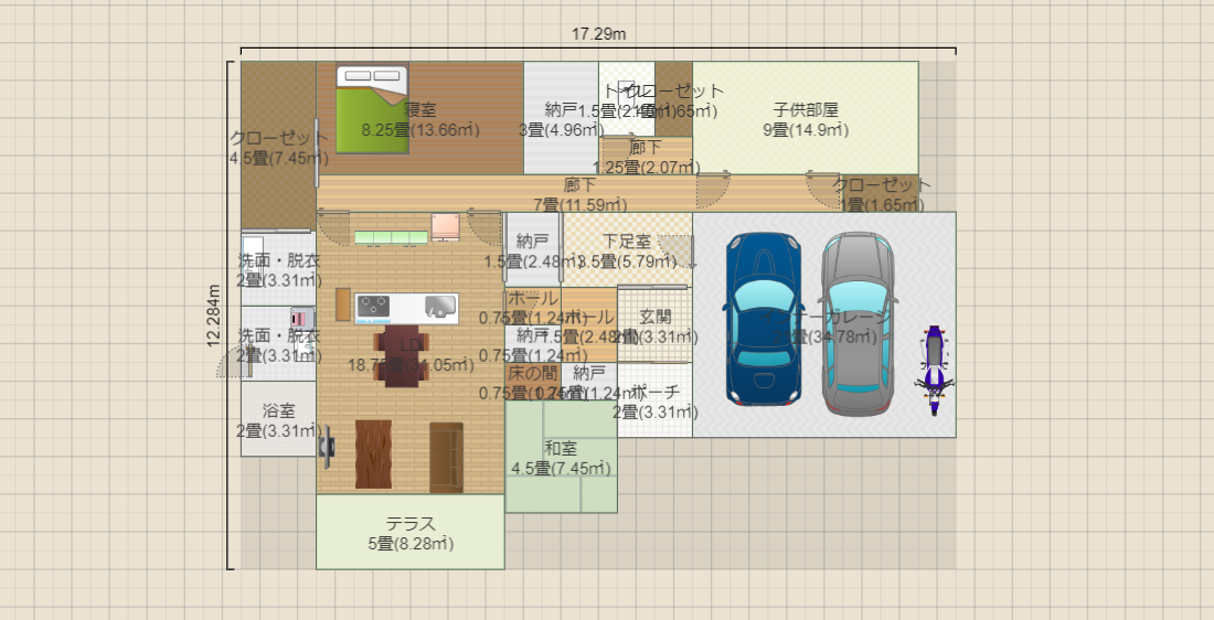 家づくりベース間取り3