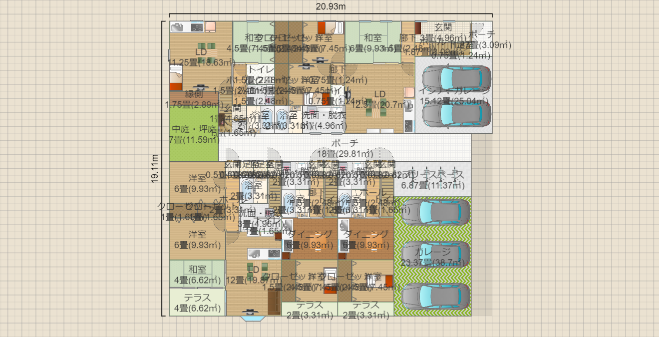 賃貸併用+3世帯住宅