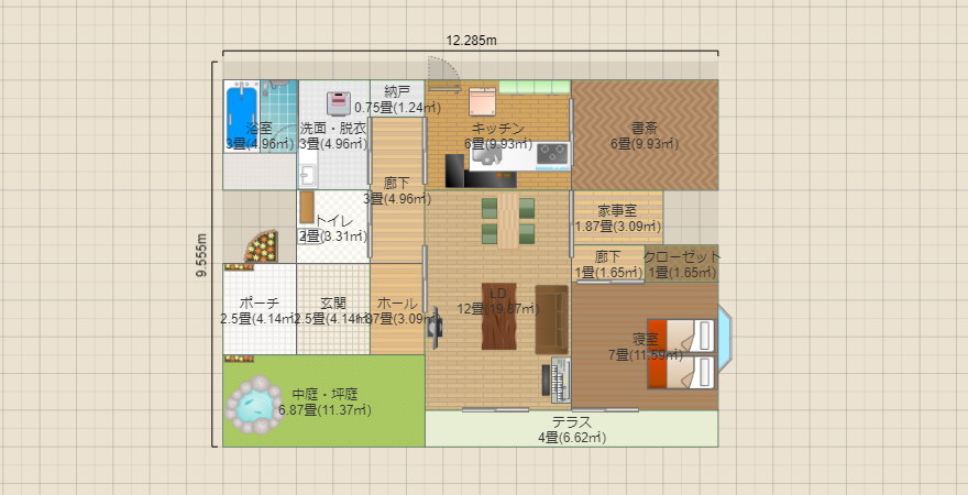 老夫婦Nの平屋