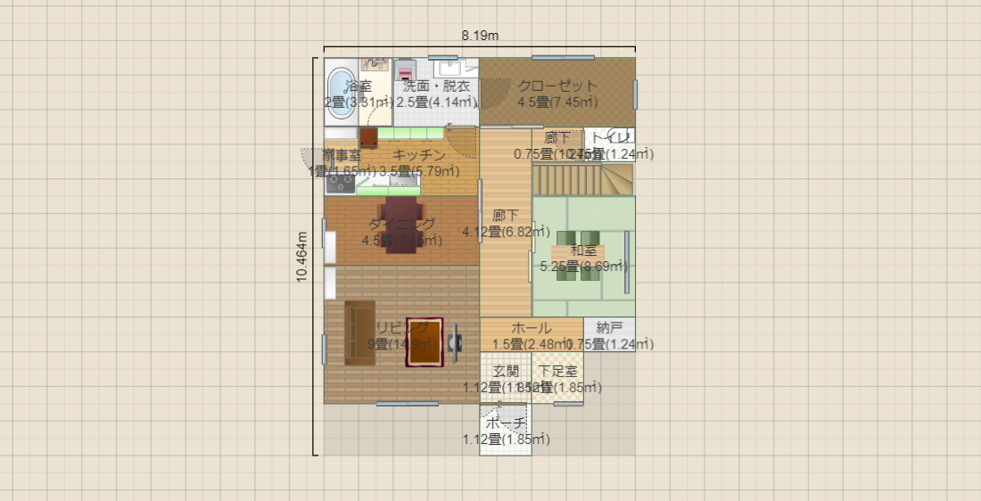 2階建て入り口南3rd