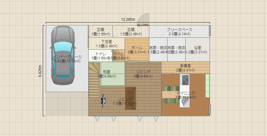 北側道路12×6.8(家相考慮)