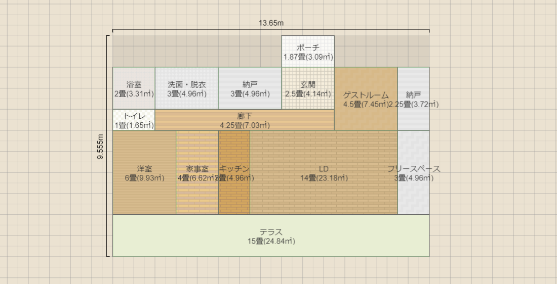 平屋で一人暮らし（終の家）