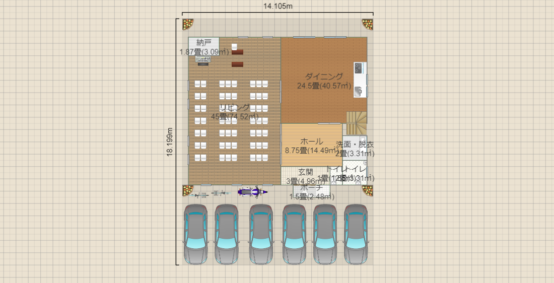 現在地案（56名、8台）