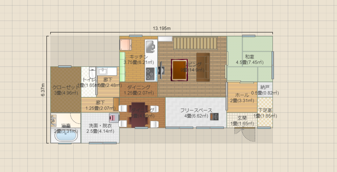 土間と薪ストーブと吹き抜け