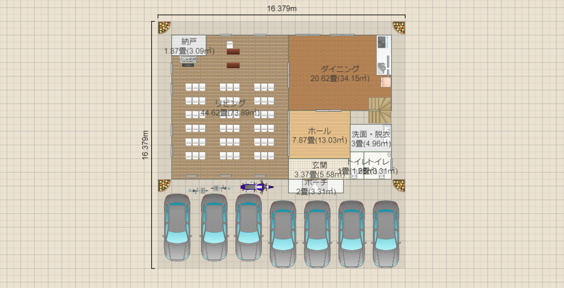 教会案１-2（54名、7台）