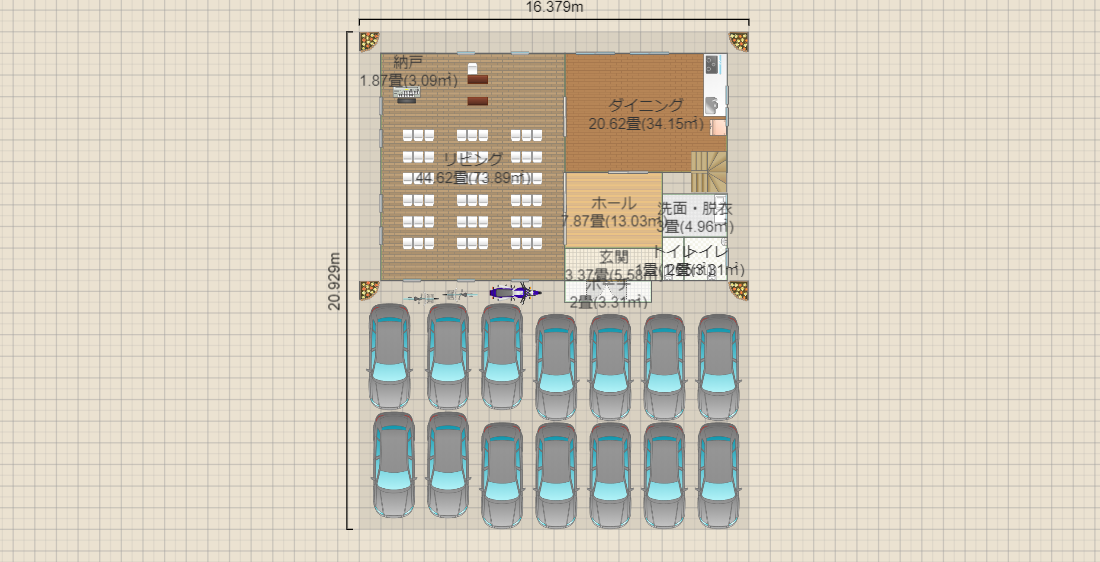 教会案１-3（54名、14台）