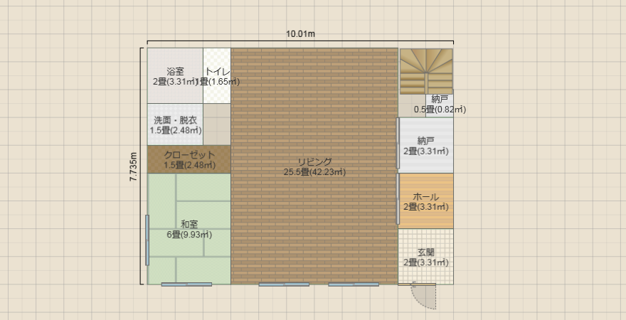 二階33坪