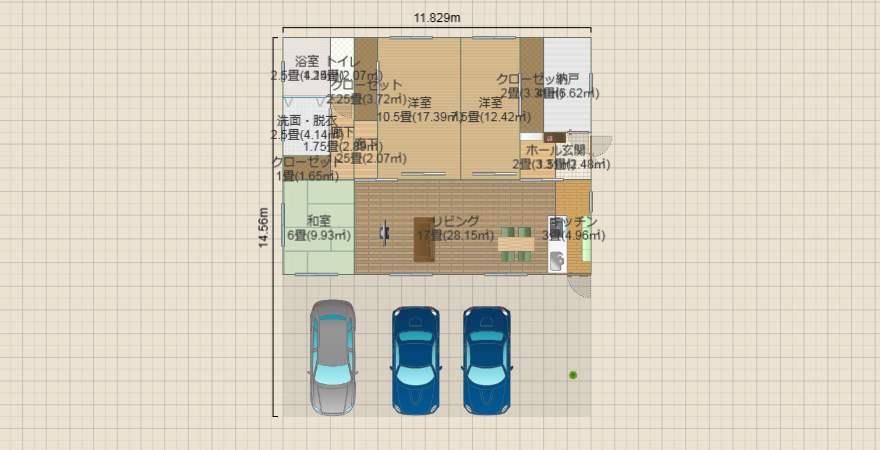 平屋33.3坪