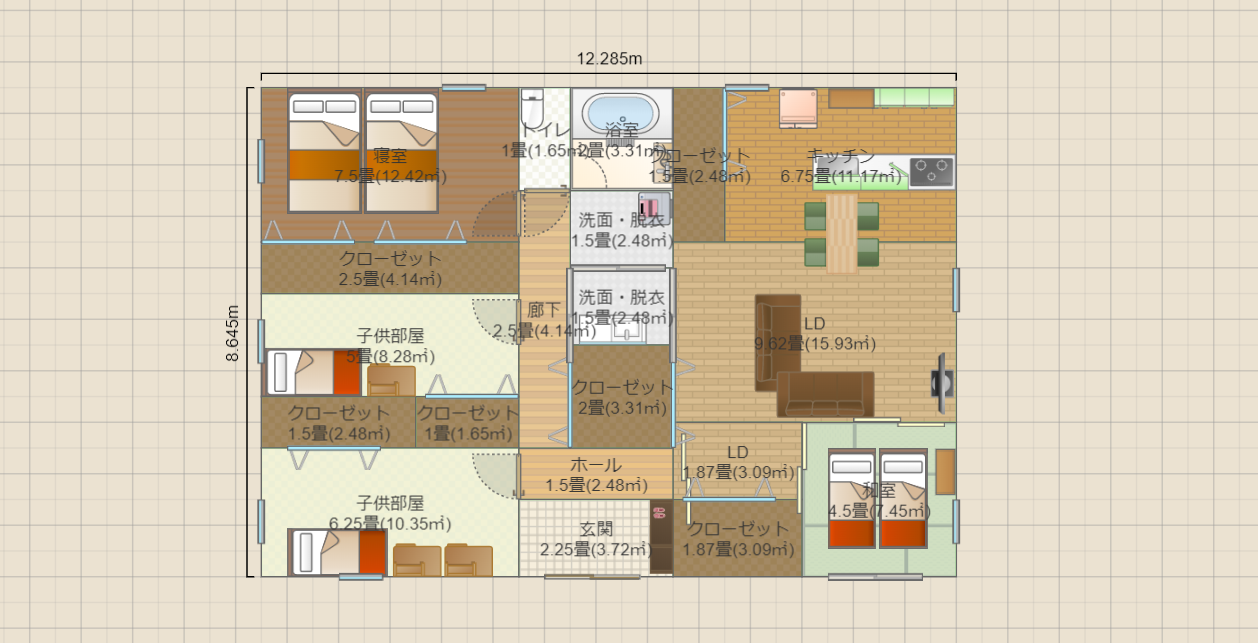 ３２坪４ＬＤＫ