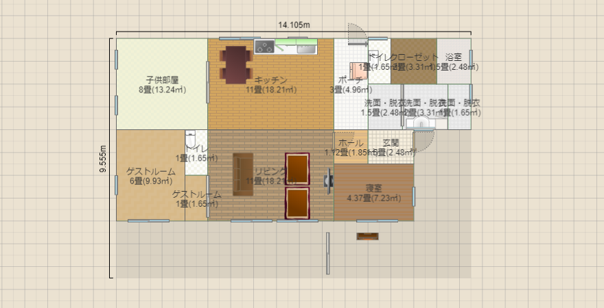 3世帯平屋（建築家設計）