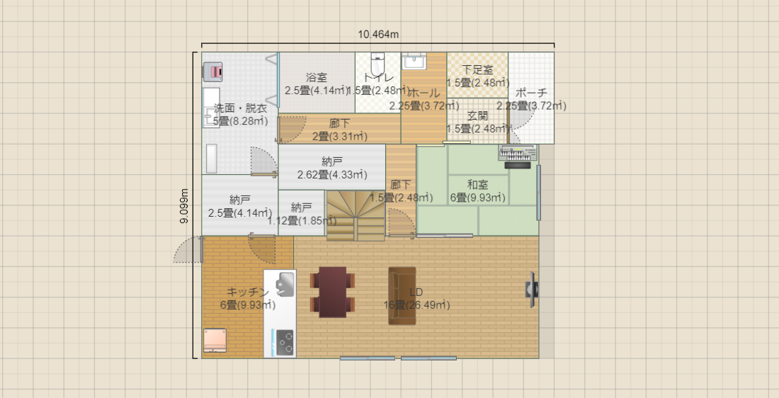 ほぼ正方形