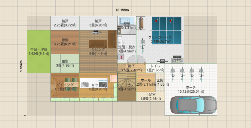 インナーテラス/小屋裏収納/趣味部屋/小上がり和室/2F建