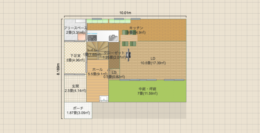 土地30坪間取り