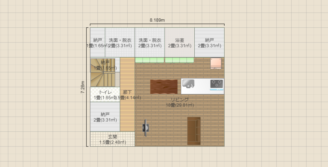 4.5間×4間　案5