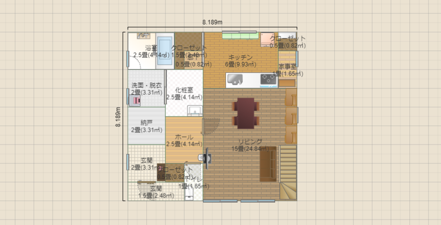 ナチュラル正方形