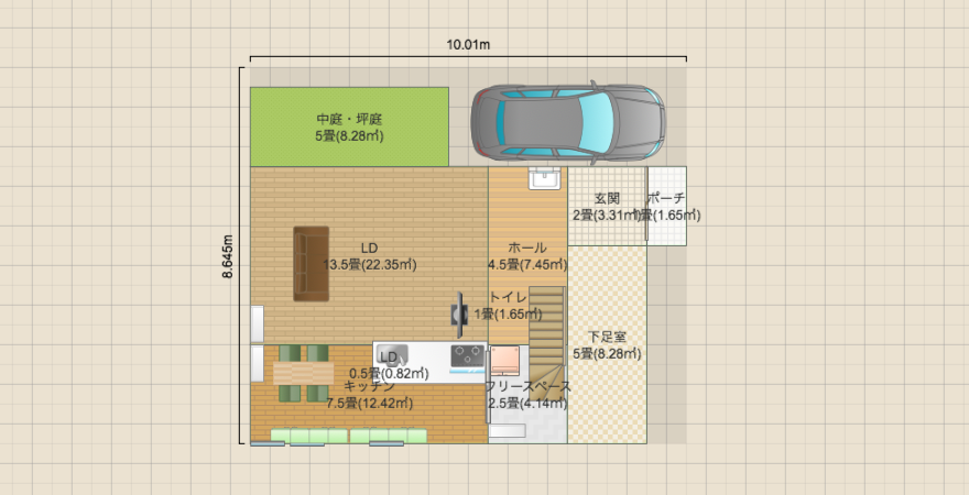 土地30坪間取り