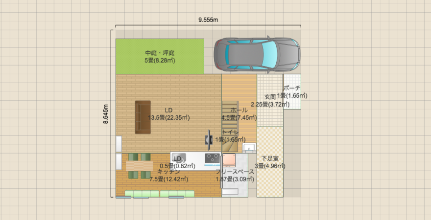 土地30坪間取り