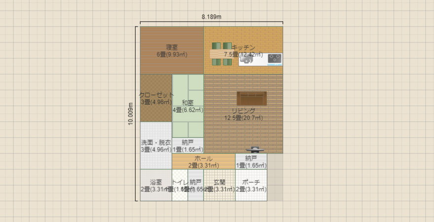 平屋24.5坪