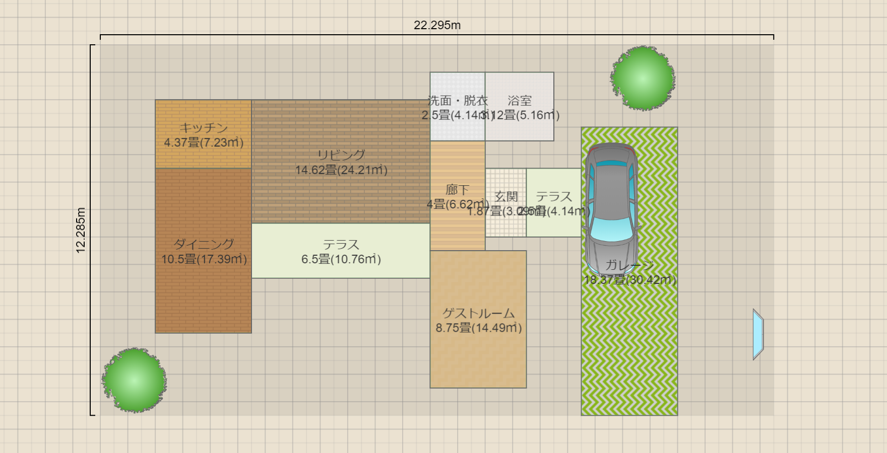 三井ホームを見ながら