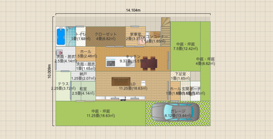 素敵なお家の間取り再現