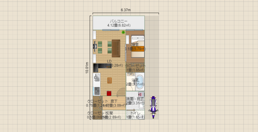 薄氷 那奈の自宅