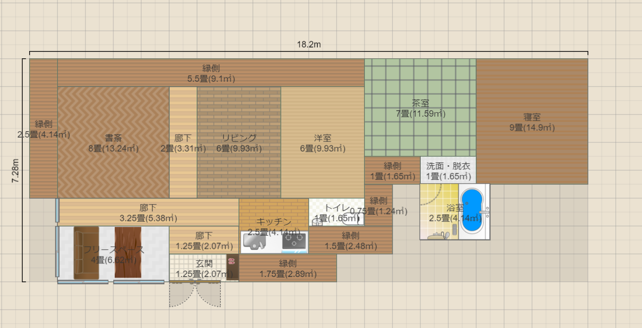 和風中規模家