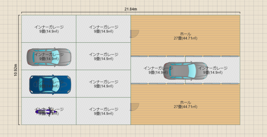 車の保管庫