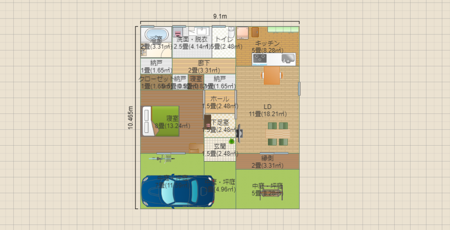 約21坪のお部屋