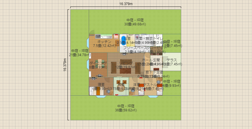 リビングど真ん中３０坪の家