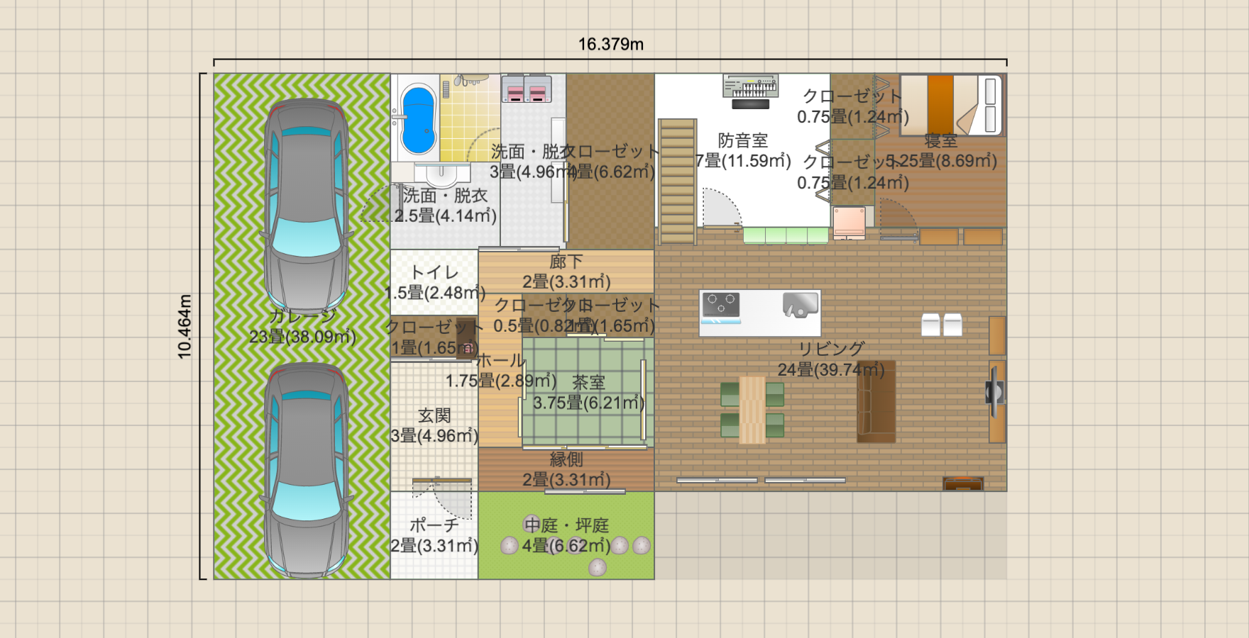 茶室のある家