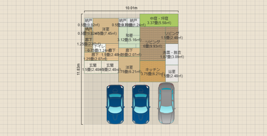 2世帯４０坪