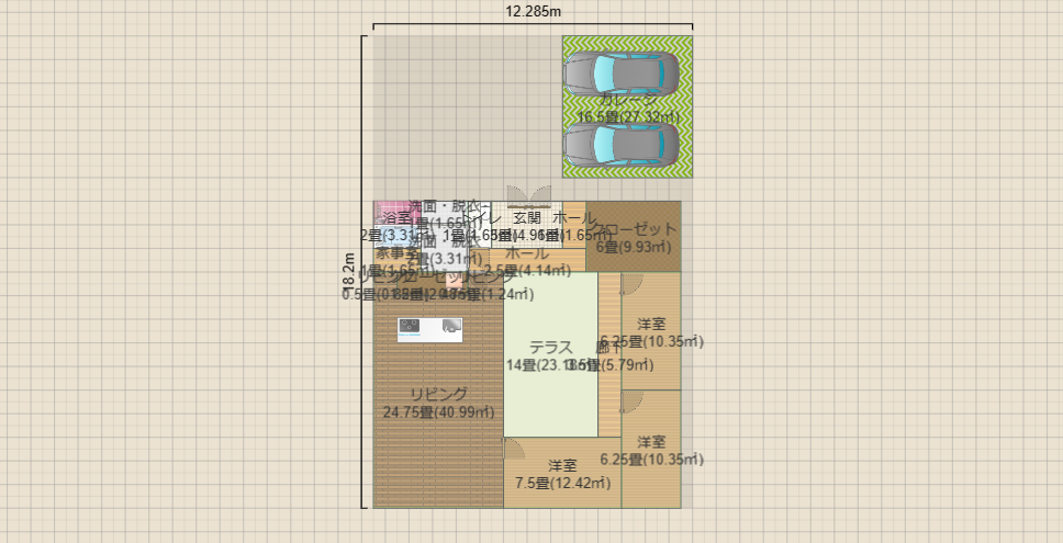 平屋中庭3.6*6.3