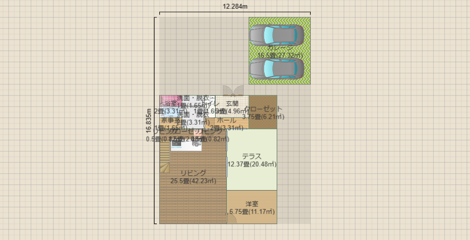 2階建て4*5