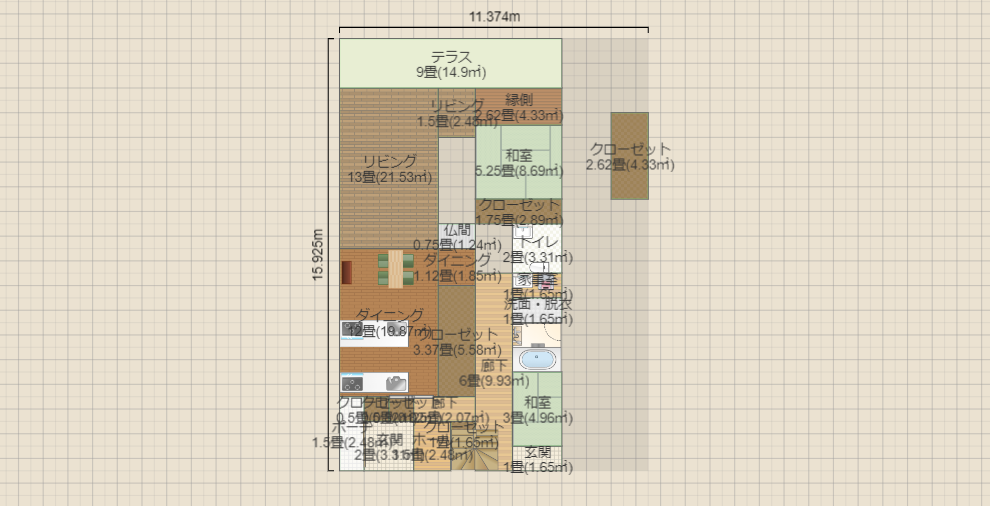 220123　東玄関和室分離